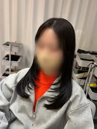 セミロング カラー Ayano‪‪🎀似 合わせ×透明感🎀のヘアスタイル