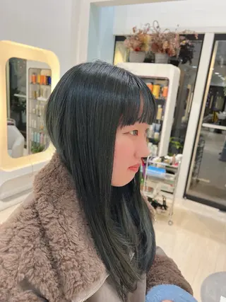 ミディアム カラー パーマ ヘアアレンジ メンズ 堀井 凌平のヘアスタイル