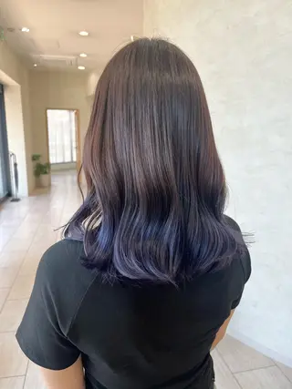 セミロング カラー miku/ 透明感カラーのヘアスタイル