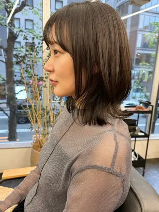 ミディアム カラー 美空🐇 レイヤー / 透明感カラー🩰のヘアスタイル