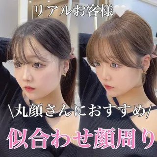 セミロング レイヤー/顔周り /韓国ヘア/TAKUのヘアスタイル