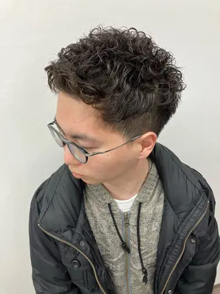 ショート パーマ メンズ SAKI SAKIのヘアスタイル