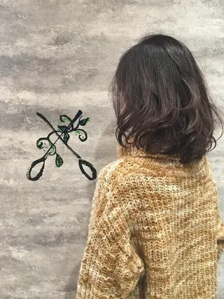 ミディアム カラー 🫟Blanco🫟 Color&Careのヘアスタイル