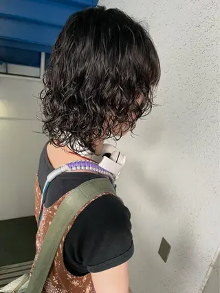 ミディアム パーマ スパイラルパーマ 🌐hina⭐️のヘアスタイル