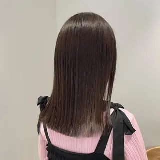 セミロング カラー ベージュ🤎透明感 カラー🤎anriのヘアスタイル
