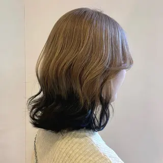 ミディアム カラー cope'u 本店所属・【梅田】ハッシュ /デザインカラーのヘアスタイル