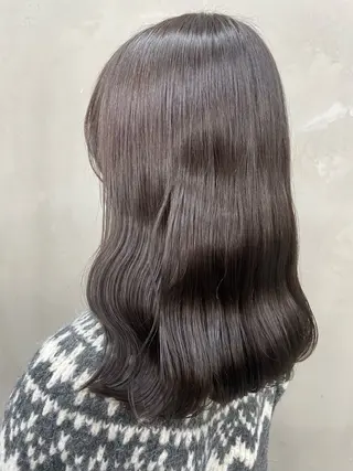 セミロング カラー 【ヌーベルバレ】 ゆきみのヘアスタイル