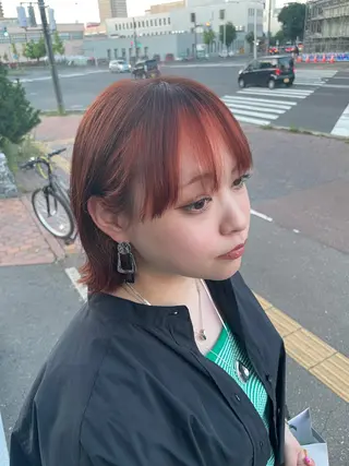 ミディアム 阿部 祥大のヘアスタイル