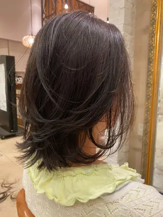 ミディアム sakamoto sayaのヘアスタイル