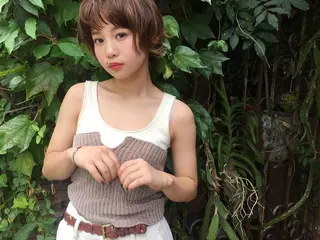 ショート カラー 透明感/レイヤー🎀 春カラー/エリコ🌈のヘアスタイル