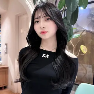 ロング カラー レイヤー🇰🇷 韓国ヘア💕トモミのヘアスタイル