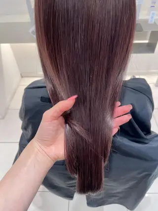 セミロング カラー BiBi 武田 あやのヘアスタイル