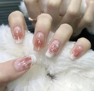 ネイル By moonネイル 🌷ワンホン/韓国風のネイルデザイン