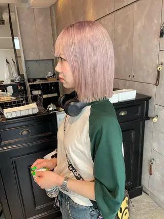 ショート カラー 💜ハイトーン💛 マジカルかいちゃんのヘアスタイル