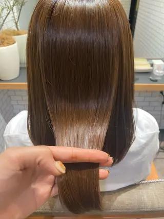 ミディアム カラー ヘアアレンジ .・.艶髪ヘアケア サカモト.・.のヘアスタイル