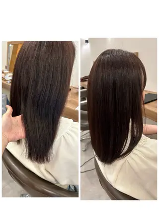 セミロング パーマ やまこし 美裕樹のヘアスタイル