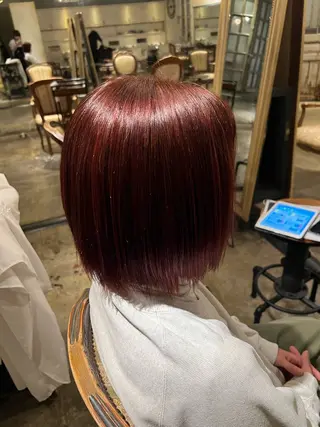 ミディアム 永山 萌文のヘアスタイル