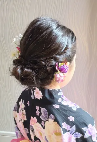 ロング キッズ ヘアアレンジ 大槻 百合子のヘアスタイル