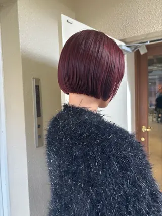 ショート カラー mei|顔まわり ×透明感カラーのヘアスタイル