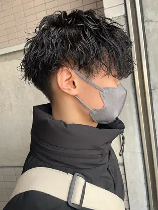 パーマ メンズ 大阪美容師 井上智博のヘアスタイル