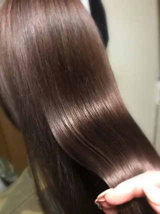 ロング カラー 髪質改善×矯正🫧 韓国ヘアasamiのヘアスタイル