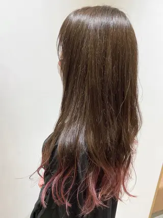 セミロング カラー 🐺ウルフ/レイヤー 似合わせ‎🤍沙羅のヘアスタイル