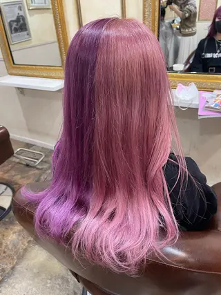 ロング カラー 岩谷/ブリーチ 🪽透明感カラーのヘアスタイル