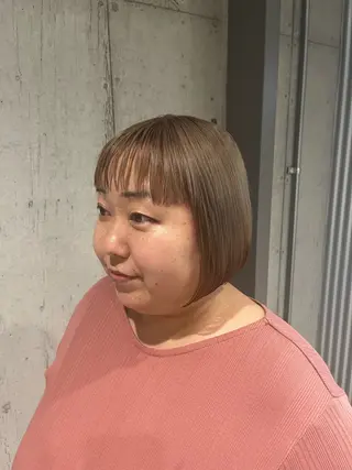 ショート カラー ヘアアレンジ ボブ×艶カラー 特化・リクト💥のヘアスタイル