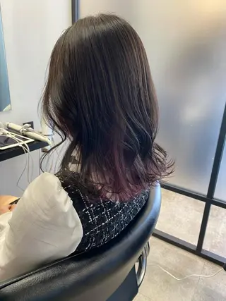 ミディアム カラー 【艶髪×韓国風】 毛流れ職人 RYOのヘアスタイル