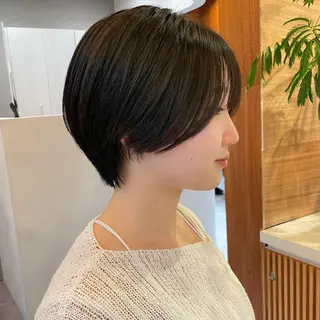 ショート ボブ/縮毛矯正/レイ ヤー♡Natsukiのヘアスタイル