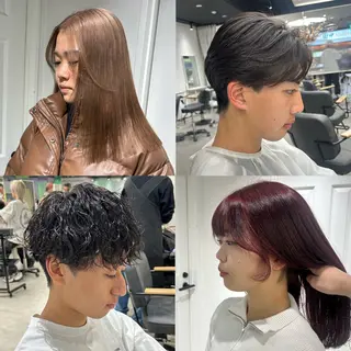 ミディアム 透け感ベージュ /ミハルのヘアスタイル