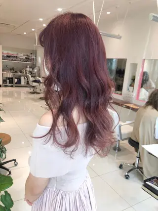 セミロング カラー ウルフカット ハッシュカット/七海のヘアスタイル