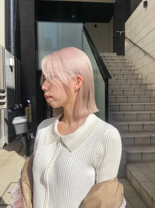 ミディアム カラー “ミニモ最高評価獲得 “代表"Kohei"のヘアスタイル