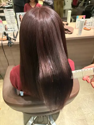 セミロング カラー ✨髪質改善カラー✨ 赤味除去カラー／理久のヘアスタイル