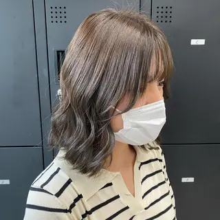 セミロング カラー パーマ ヘアアレンジ メンズ キッズ ネイル マツエク・マツパ アイブロウ 似合わせカラー♡髪質 改善🎀サトカ🍒のヘアスタイル