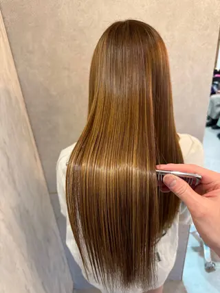 セミロング 新宿/韓国風レイヤー 髪質改善/渋谷直樹のヘアスタイル