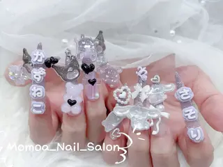 ネイル MoMoA Nail ネイル長さ出し専門店のネイルデザイン