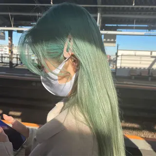 ロング カラー ボブ/ミディアム RIONAのヘアスタイル