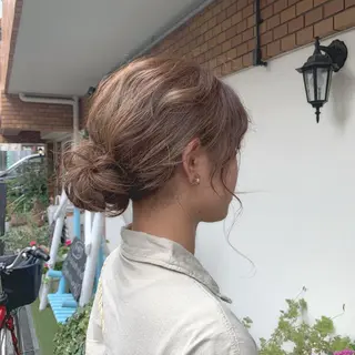 セミロング カラー stylist店長 岡本真依のヘアスタイル