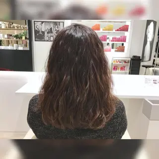 セミロング ショート/脱白髪染め ☆宇﨑悠実のヘアスタイル