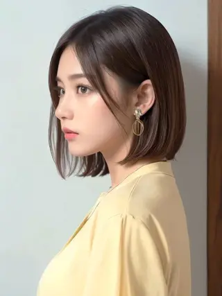ミディアム カラー 髪質改善/ 上村旺武のヘアスタイル