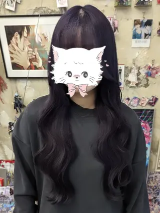 カラー ロング 推しカラー🦉にじさ んじカラー🌈🕒✨のヘアスタイル