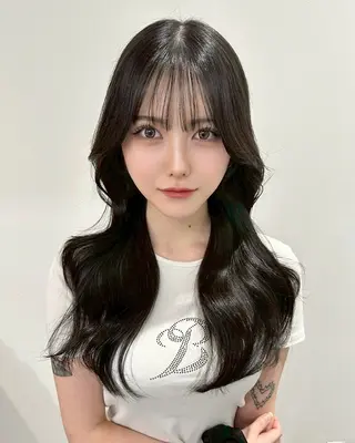 ミディアム カラー ✨顔まわりカット ✨渋谷人気No.1✨のヘアスタイル