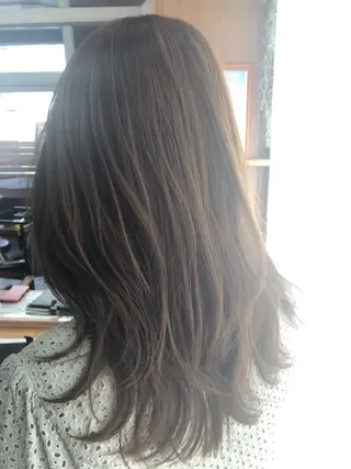 セミロング 酸性縮毛矯正　美髪 特化サロン　八百村のヘアスタイル