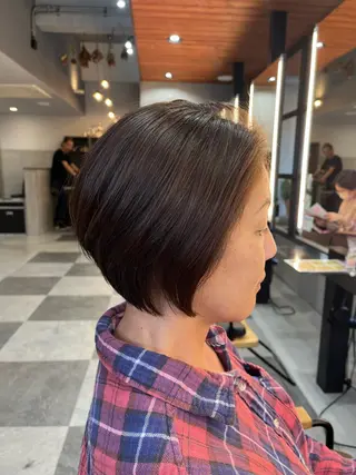ショート 縮毛矯正/髪質改善/ ハイトーン/Makoのヘアスタイル