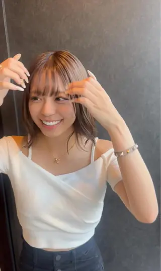 ミディアム 菊池 幹のヘアスタイル