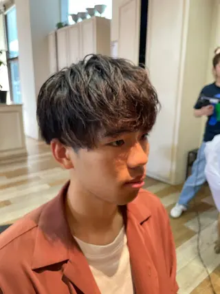 ミディアム 天野 心太郎のヘアスタイル