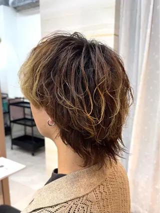 メンズ 🩶鈴木茉奈🩶艶髪 /透明感/暖色カラーのヘアスタイル