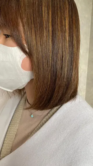 ミディアム カラー Bianca  代表 硲　貴亮【東武練馬】のヘアスタイル