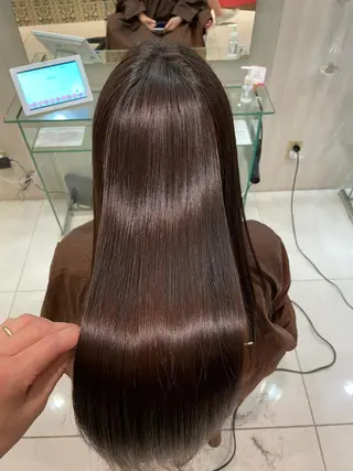 セミロング 縮毛矯正/髪質改善 EARTH髙橋のヘアスタイル